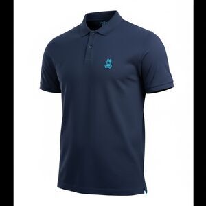 Psycho Bunny Polo Shirt Mens 2XLT XXL Tall Navy Blue Embroidered Bunny Logo